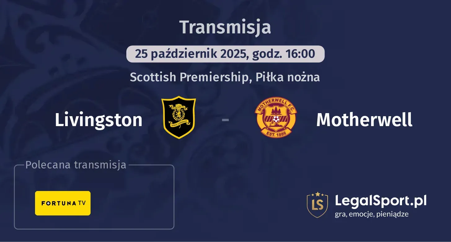 Livingston - Motherwell gdzie oglądać?