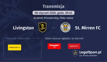 Livingston - St. Mirren FC gdzie oglądać? (06.01)