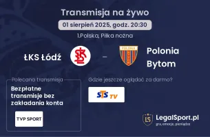 ŁKS Łódź - Polonia Bytom gdzie oglądać?