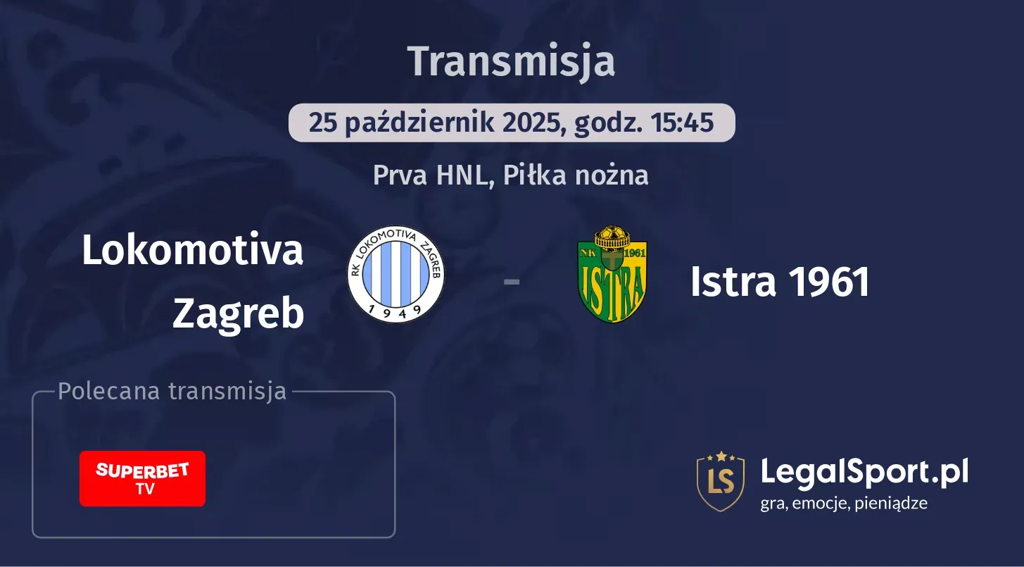 Lokomotiva Zagreb - Istra 1961 Transmisje