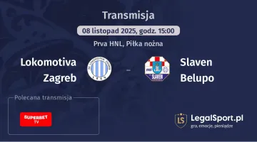 Lokomotiva Zagreb - Slaven Belupo gdzie oglądać? (08.11)