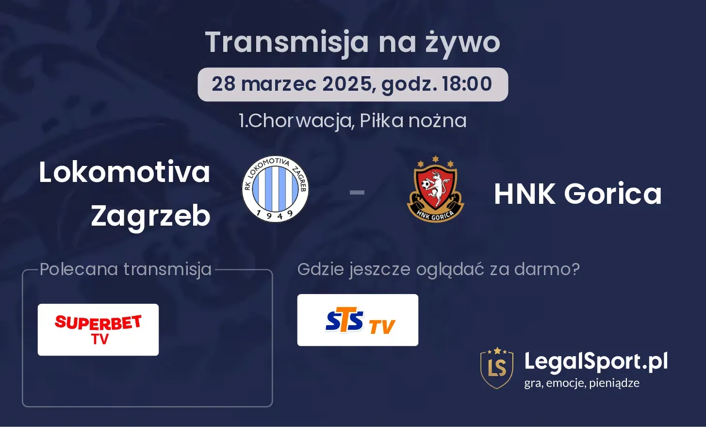 Lokomotiva Zagrzeb - HNK Gorica gdzie oglądać transmisję?