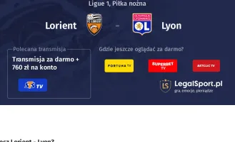 Lorient - Lyon gdzie oglądać? (07.12)