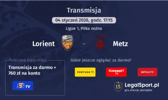 Lorient - Metz gdzie oglądać? (04.01)