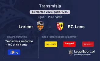 Lorient - RC Lens gdzie oglądać? (14.03)