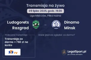 Ludogorets Razgrad - Dinamo Minsk gdzie oglądać?