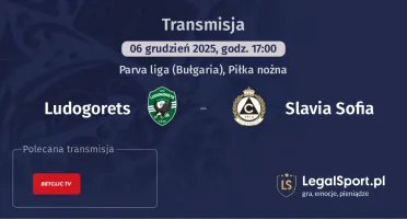 Ludogorets - Slavia Sofia gdzie oglądać? (06.12)