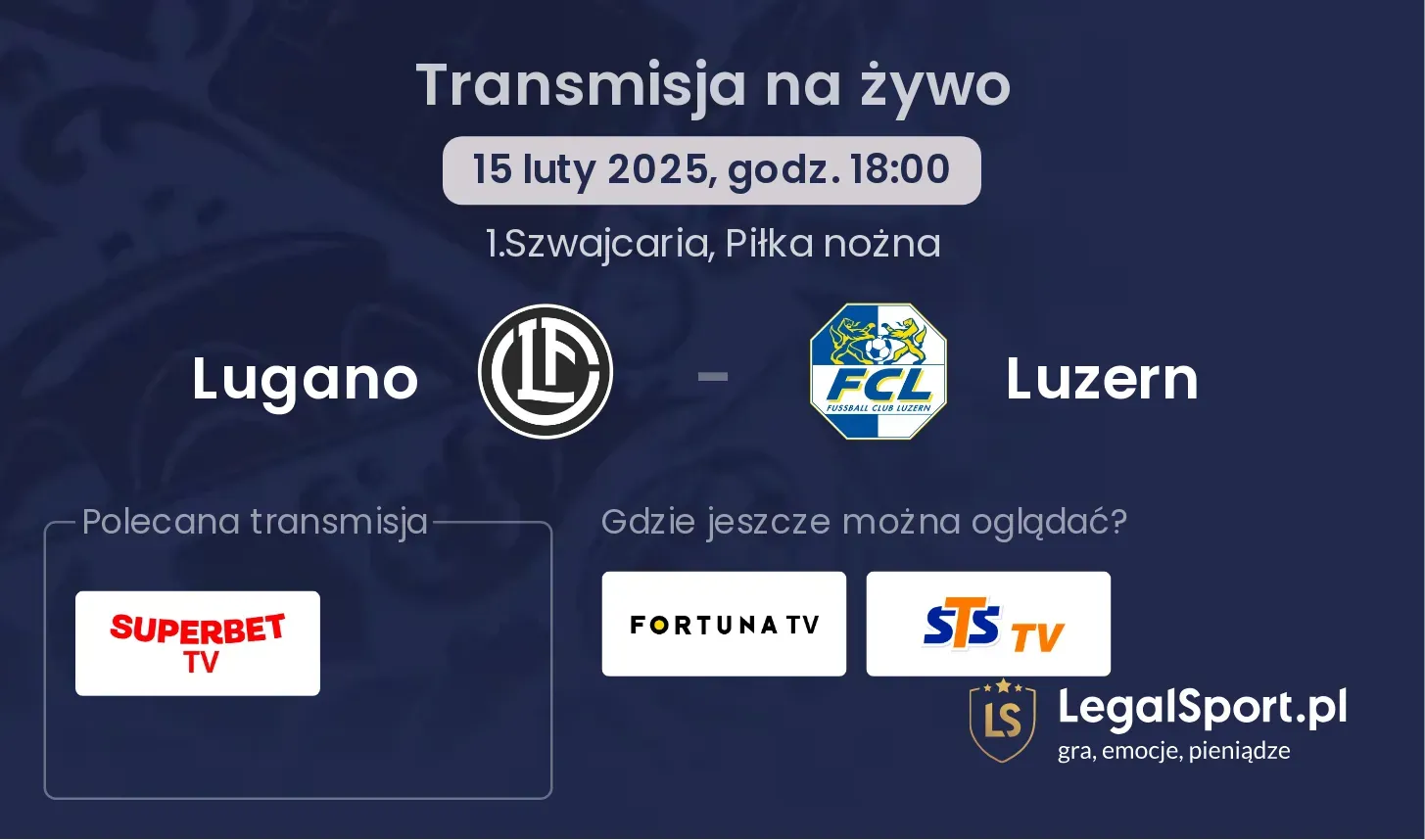 Lugano - Luzern gdzie oglądać?