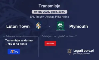 Luton Town - Plymouth gdzie oglądać (10.02.2026)