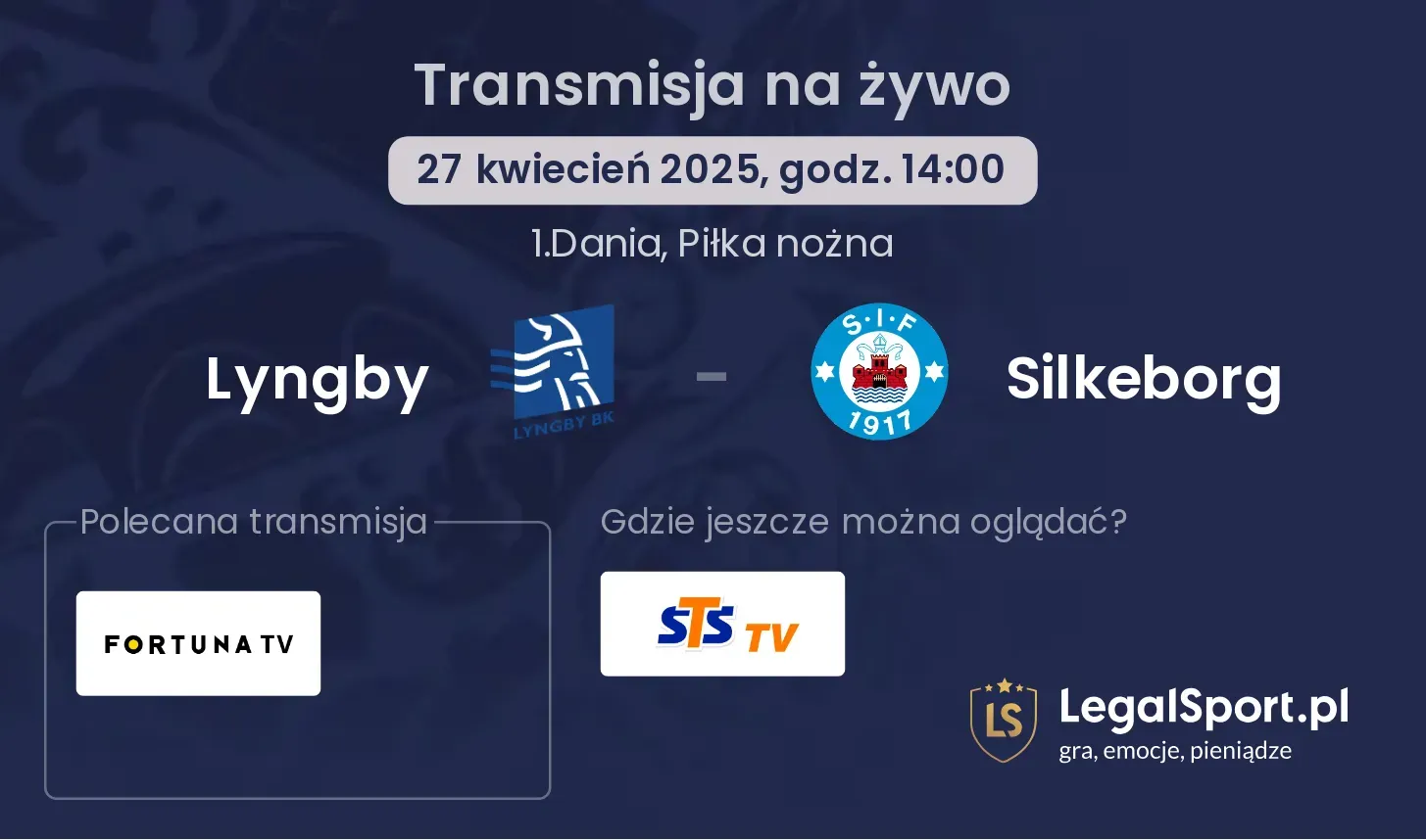 Lyngby - Silkeborg gdzie oglądać?