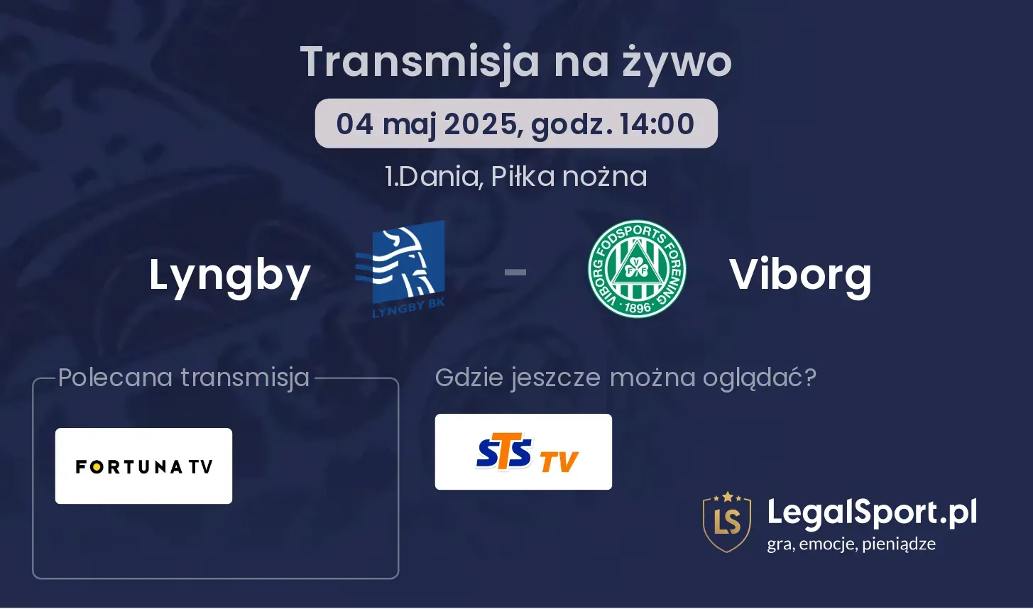 Viborg - Lyngby gdzie oglądać?