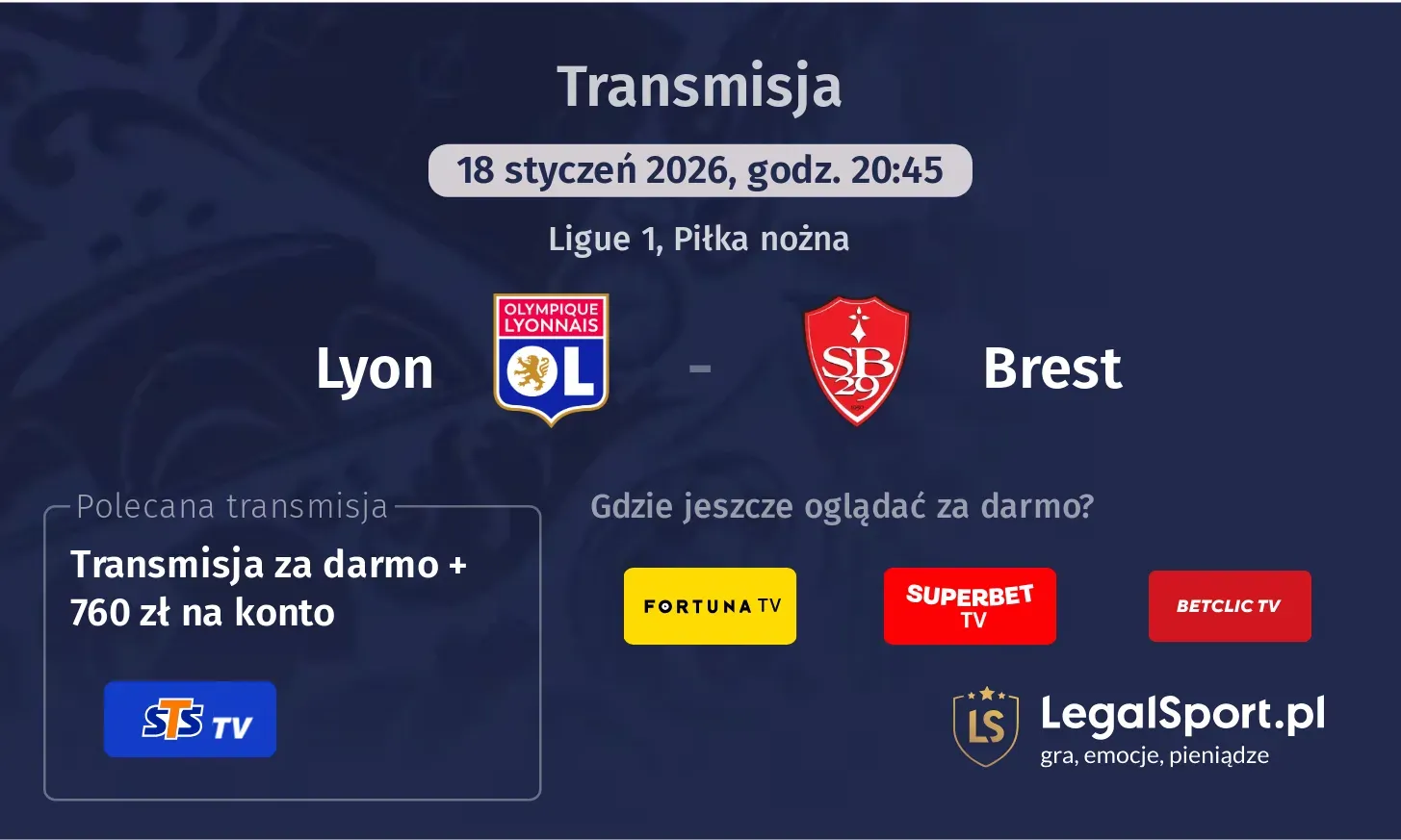 Lyon - Brest Transmisje