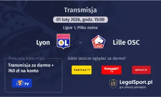 Lyon - Lille OSC gdzie oglądać? (01.02)