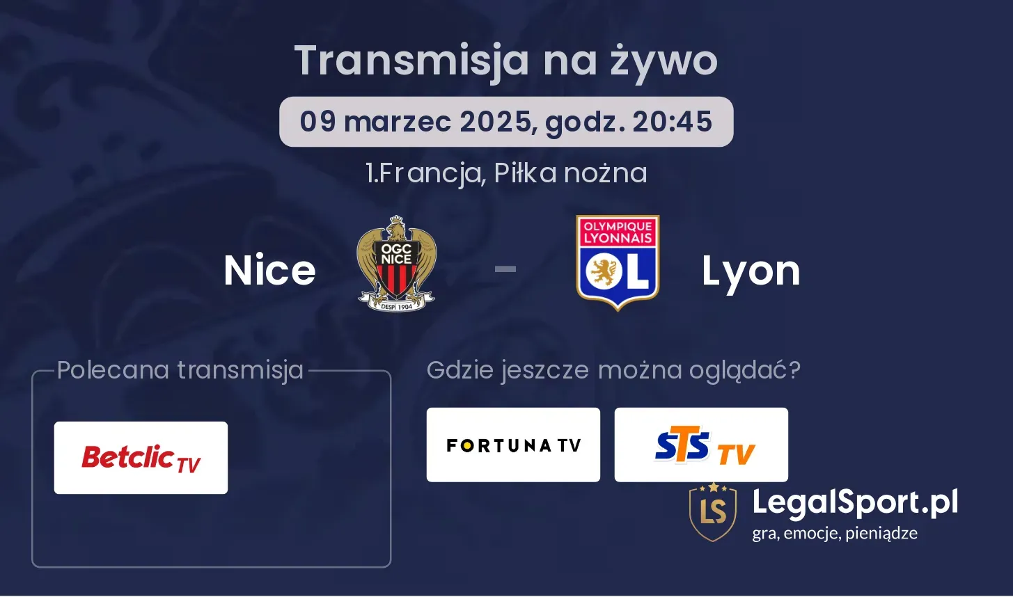 Nice - Lyon gdzie oglądać?