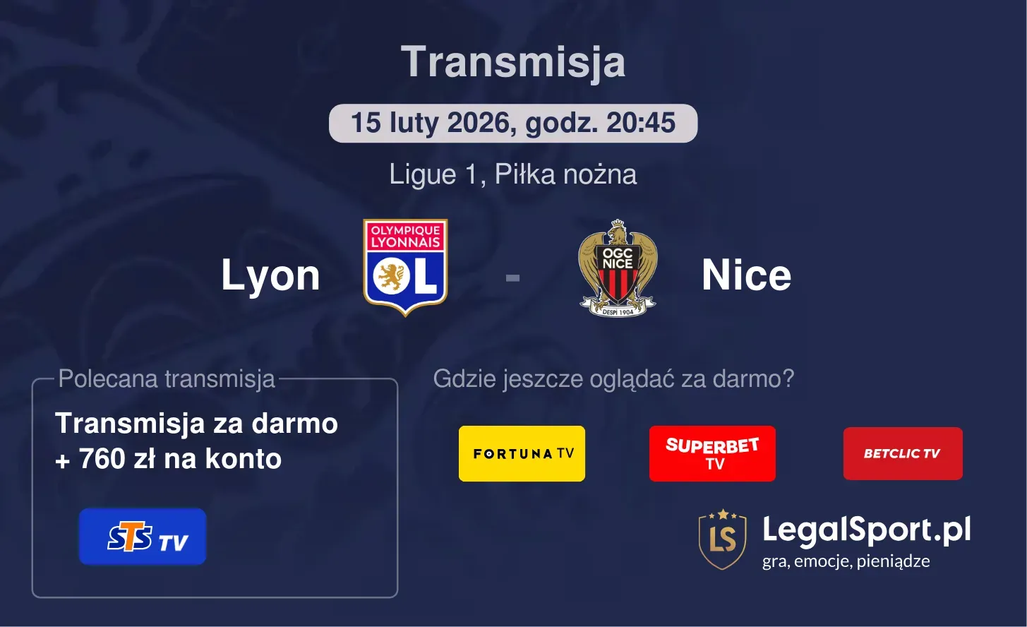 Lyon - Nice Transmisje