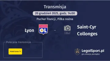 Lyon - Saint-Cyr Collonges gdzie oglądać? (20.12)