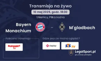 Bayern Monachium - M'gladbach gdzie oglądać?