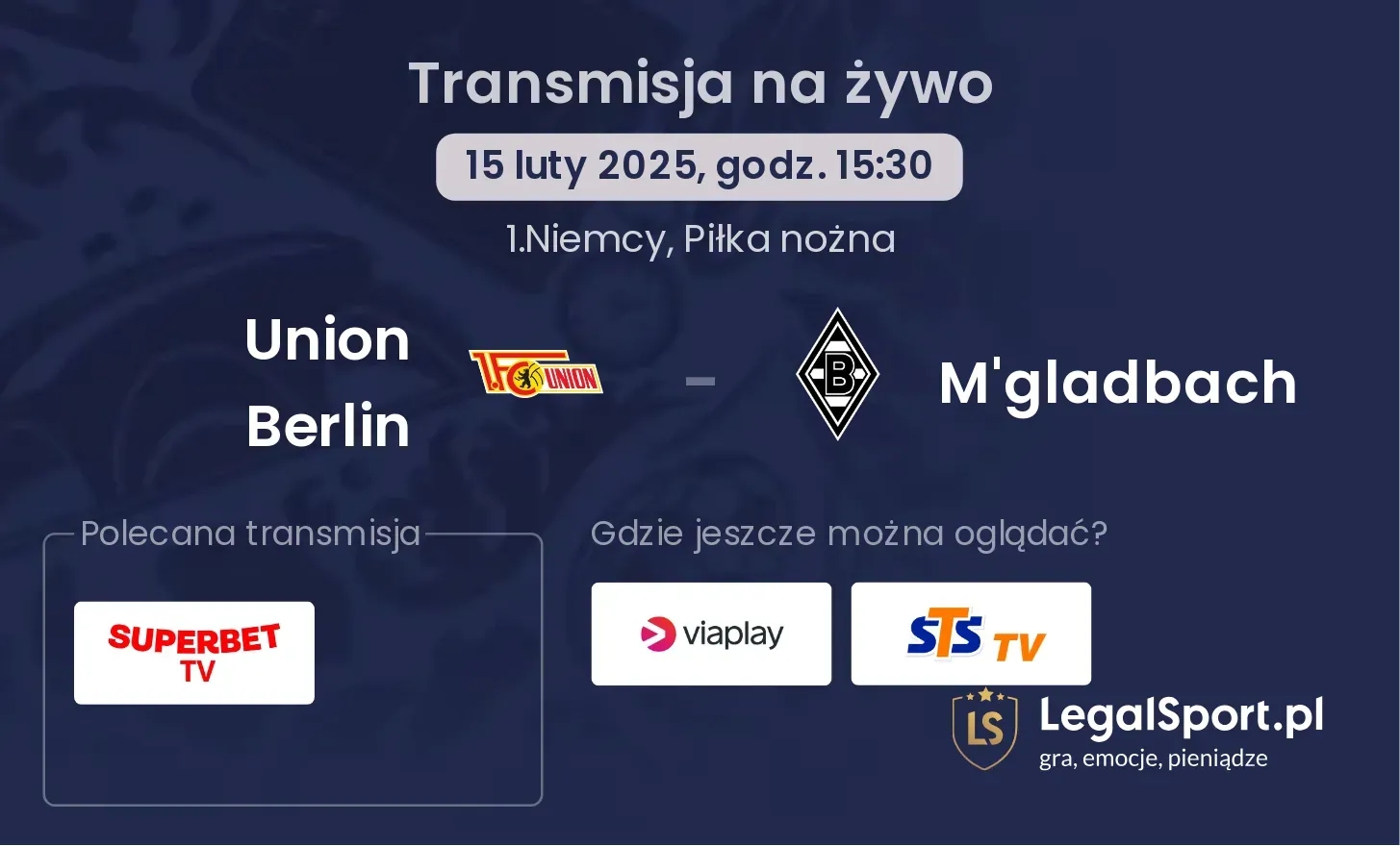 Union Berlin - M'gladbach gdzie oglądać?