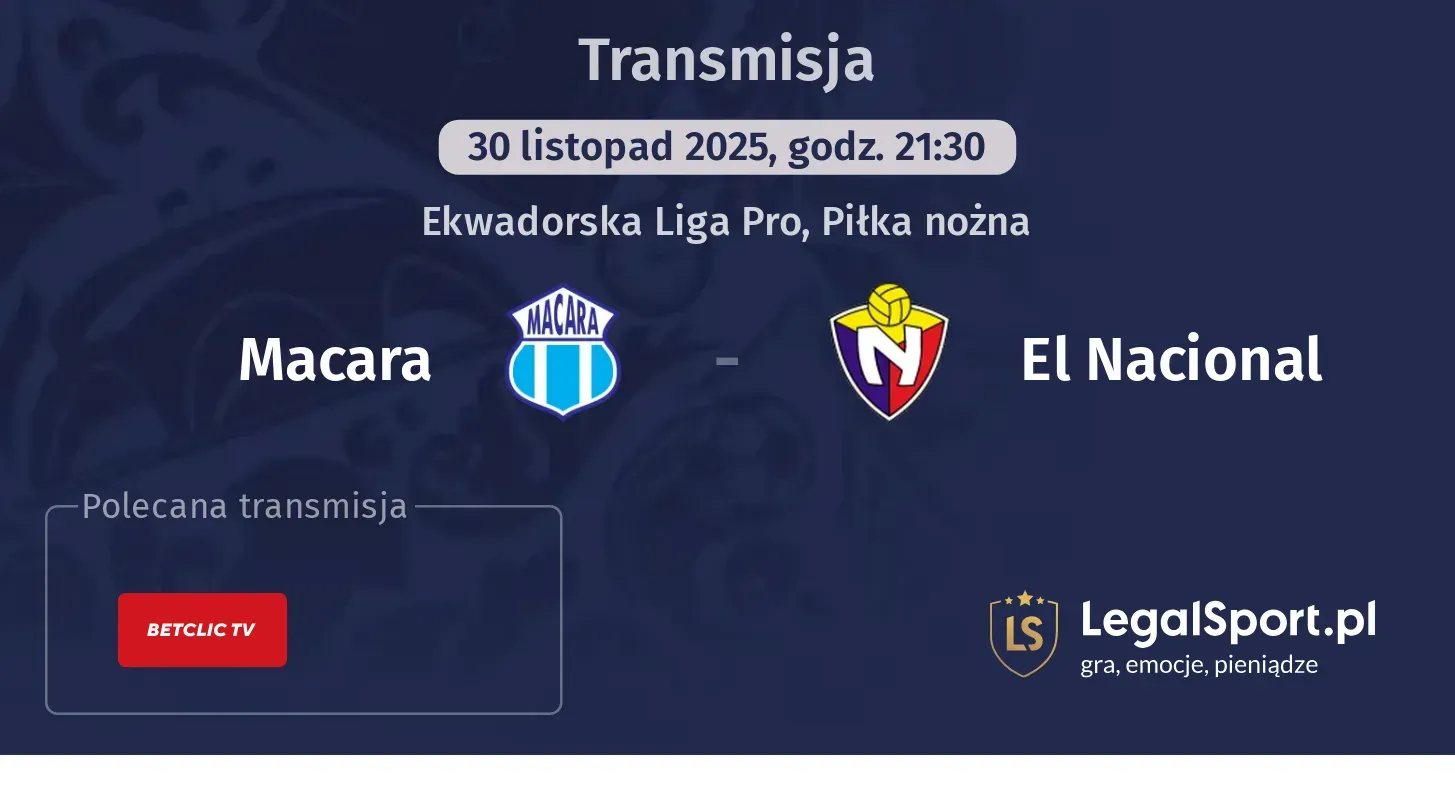 Macara - El Nacional Transmisje