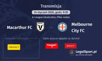 Macarthur FC - Melbourne City FC gdzie oglądać? (24.01)