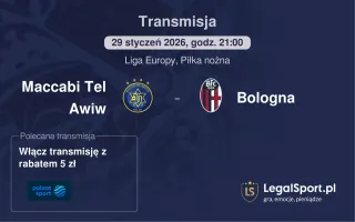Maccabi Tel Awiw - Bologna gdzie oglądać (29.01.2026)