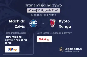 Machida Zelvia - Kyoto Sanga gdzie oglądać?