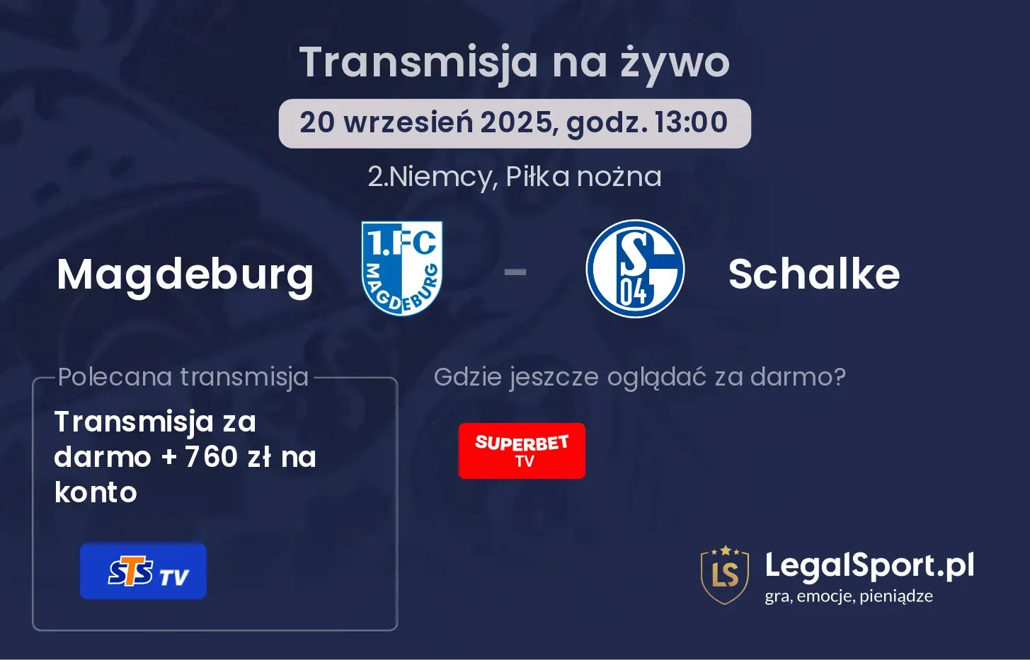 Magdeburg - Schalke transmisja na żywo