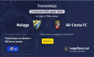 Malaga - AD Ceuta FC gdzie oglądać? (11.01)
