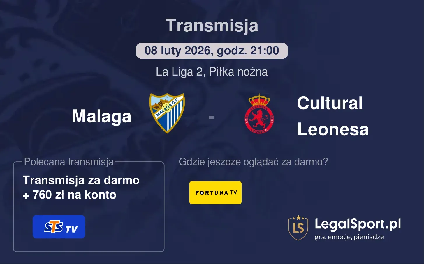 Malaga - Cultural Leonesa Transmisje