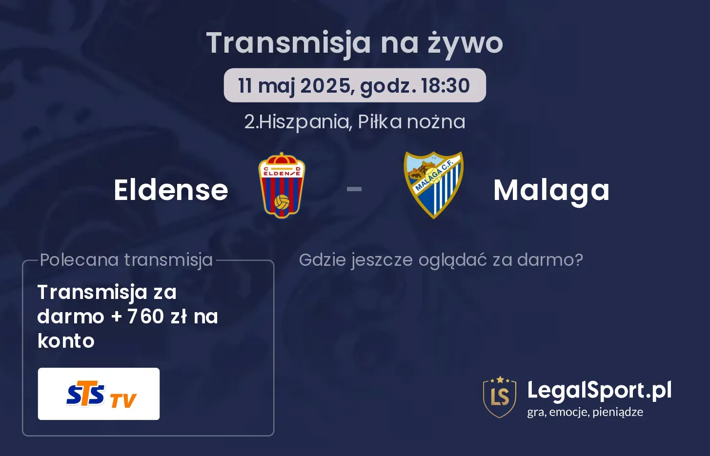 Eldense - Malaga gdzie oglądać?