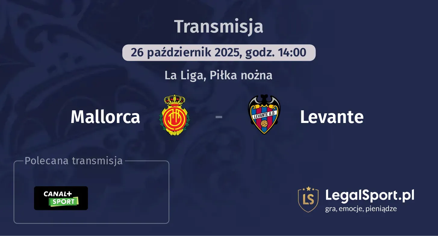 Mallorca - Levante gdzie oglądać?