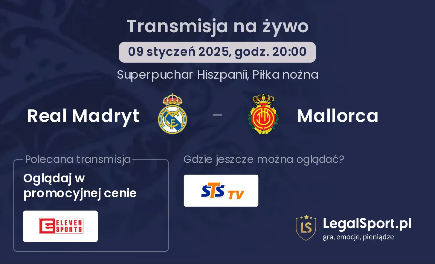 Real Madryt - Mallorca gdzie oglądać?
