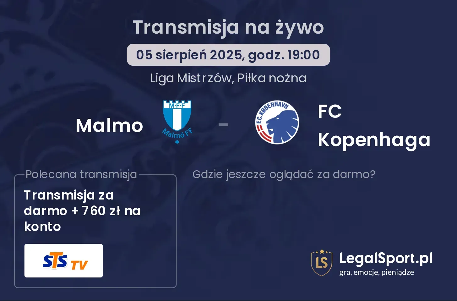 Malmo - FC Kopenhaga gdzie oglądać?