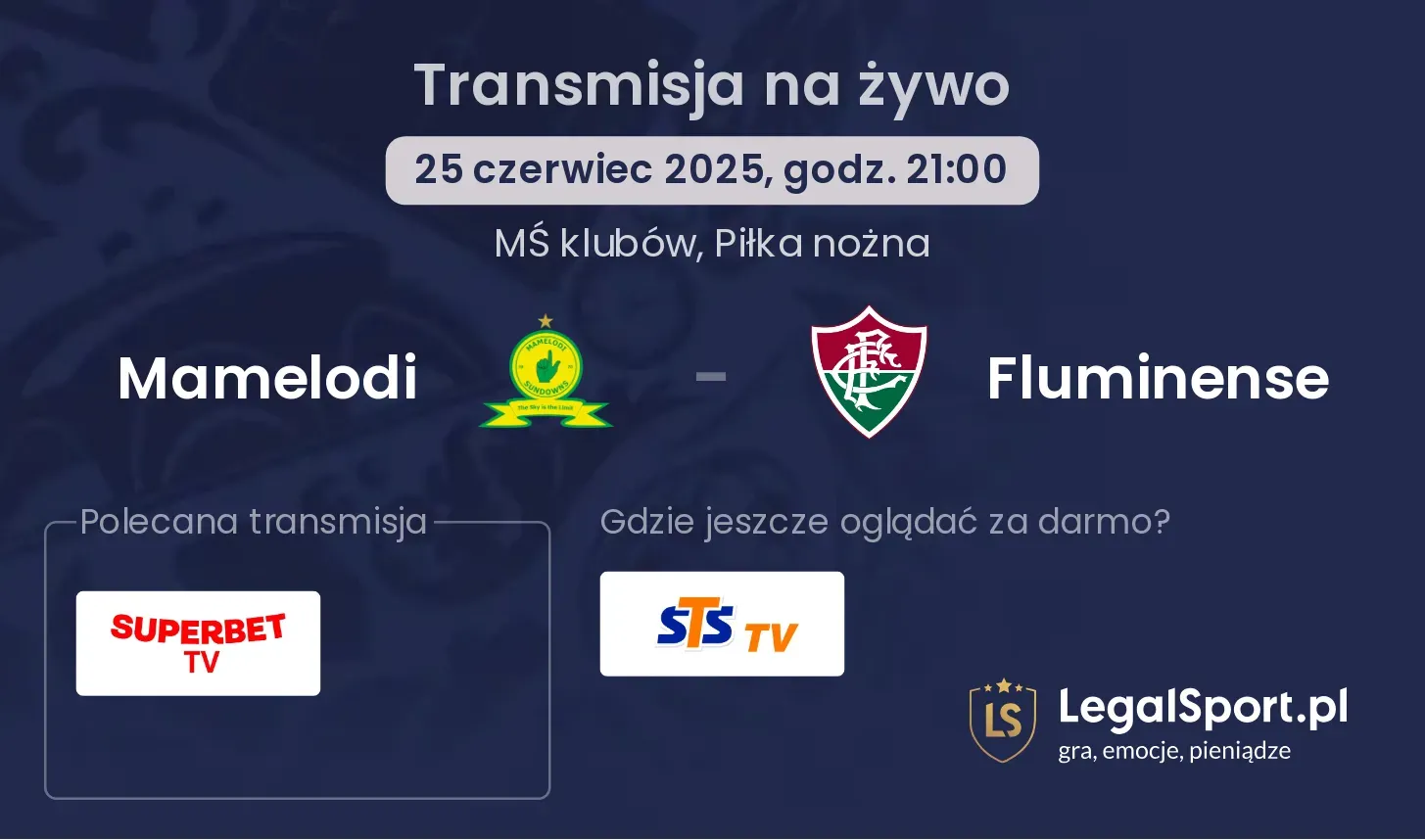 Mamelodi - Fluminense transmisja na żywo