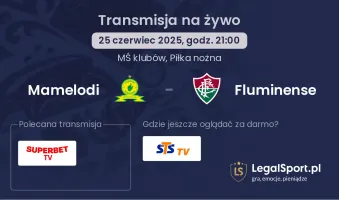 Mamelodi - Fluminense gdzie oglądać?