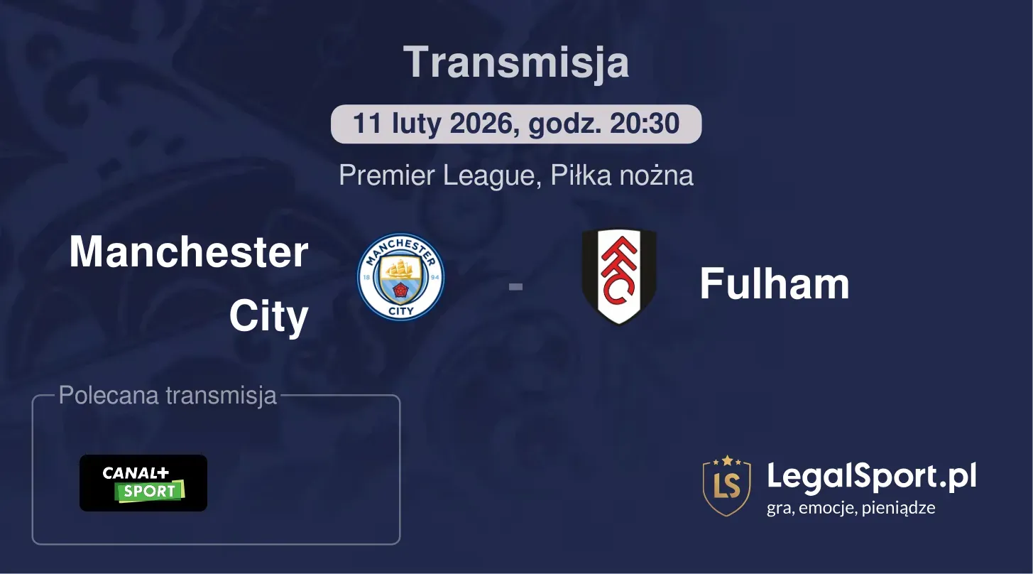 Manchester City - Fulham Transmisje