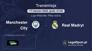 Manchester City - Real Madryt gdzie oglądać (17.03.2026, 21:00)