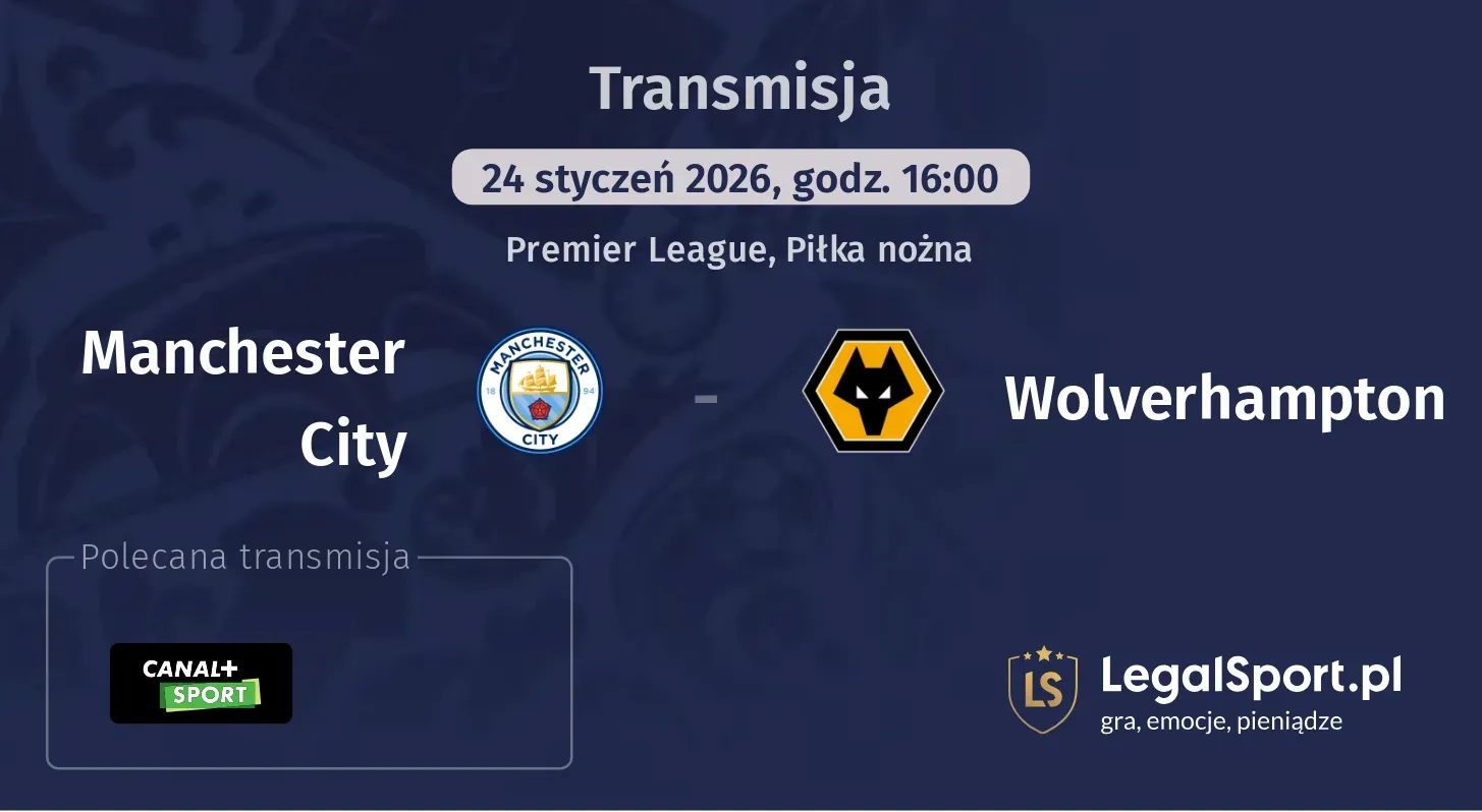 Manchester City - Wolverhampton Transmisje
