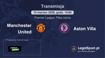 Manchester United - Aston Villa gdzie oglądać (15.03.2026)