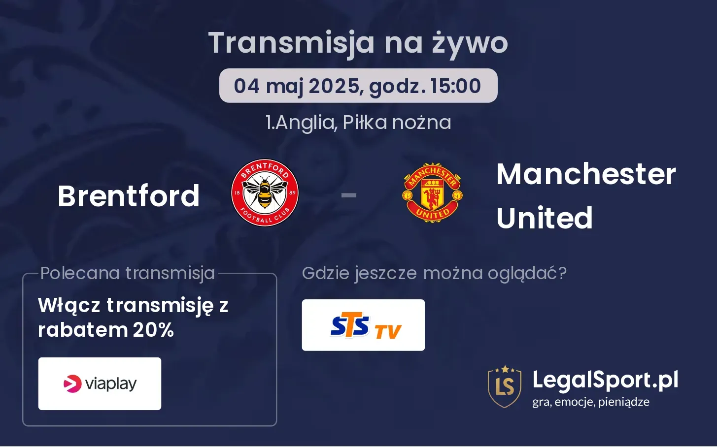 Brentford - Manchester United gdzie oglądać?