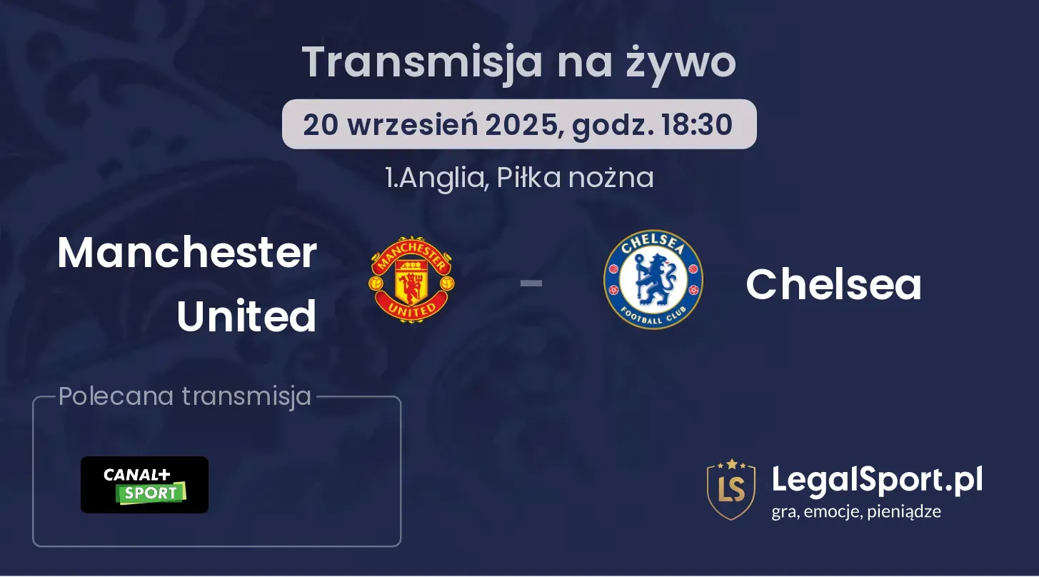 Manchester United - Chelsea transmisja na żywo