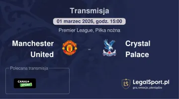 Manchester United - Crystal Palace gdzie oglądać (01.03.2026)