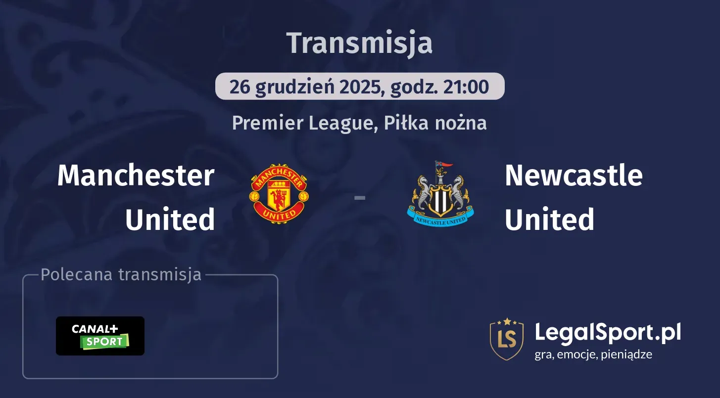 Manchester United - Newcastle United Transmisje