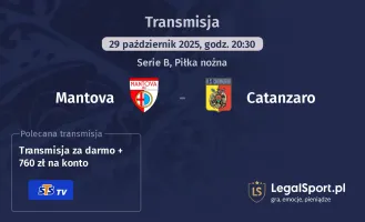Mantova - Catanzaro gdzie oglądać?