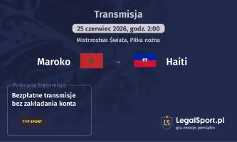 Maroko - Haiti gdzie oglądać? (25.06)