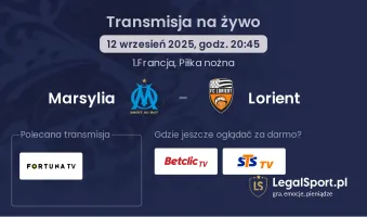 Marsylia - Lorient gdzie oglądać?