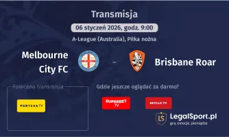Melbourne City FC - Brisbane Roar gdzie oglądać? (06.01)
