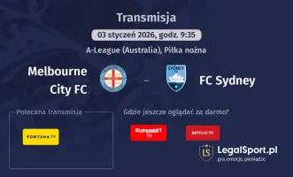 Melbourne City FC - FC Sydney gdzie oglądać? (03.01)