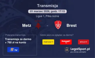 Metz - Brest gdzie oglądać? (01.03)