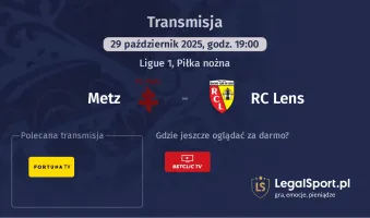 Metz - RC Lens gdzie oglądać?